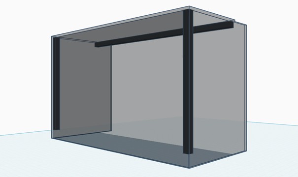3D model van de afscherming