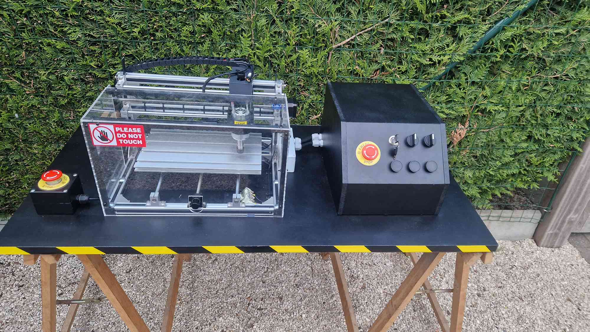 Foto van CNC-machine (voorlopig)